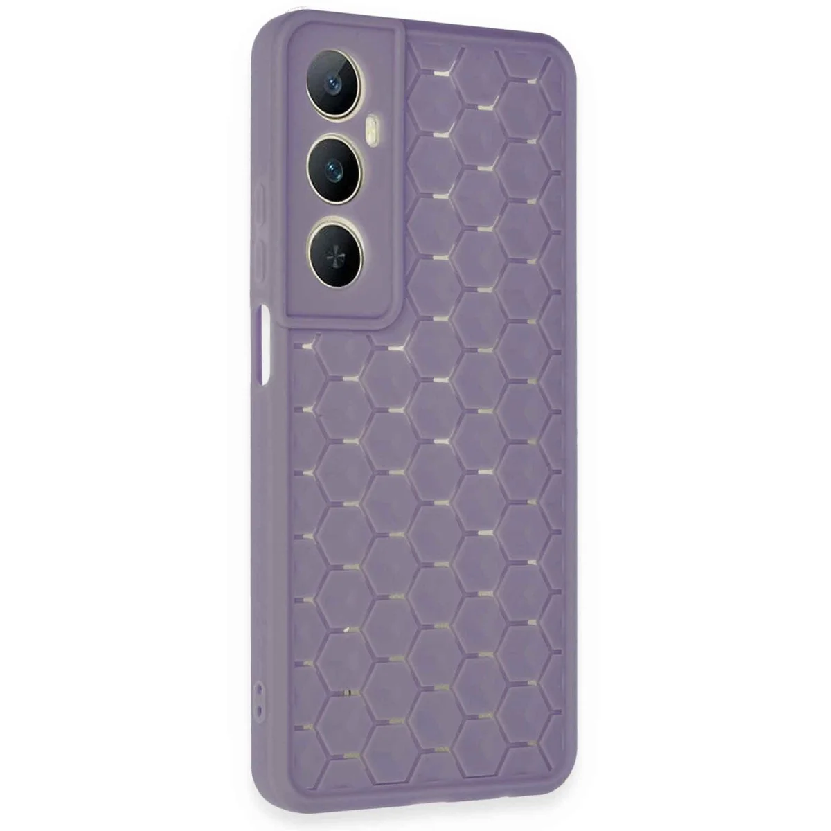 Realme C65 Kılıf Petek Silikon Kapak - Lila görsel 2