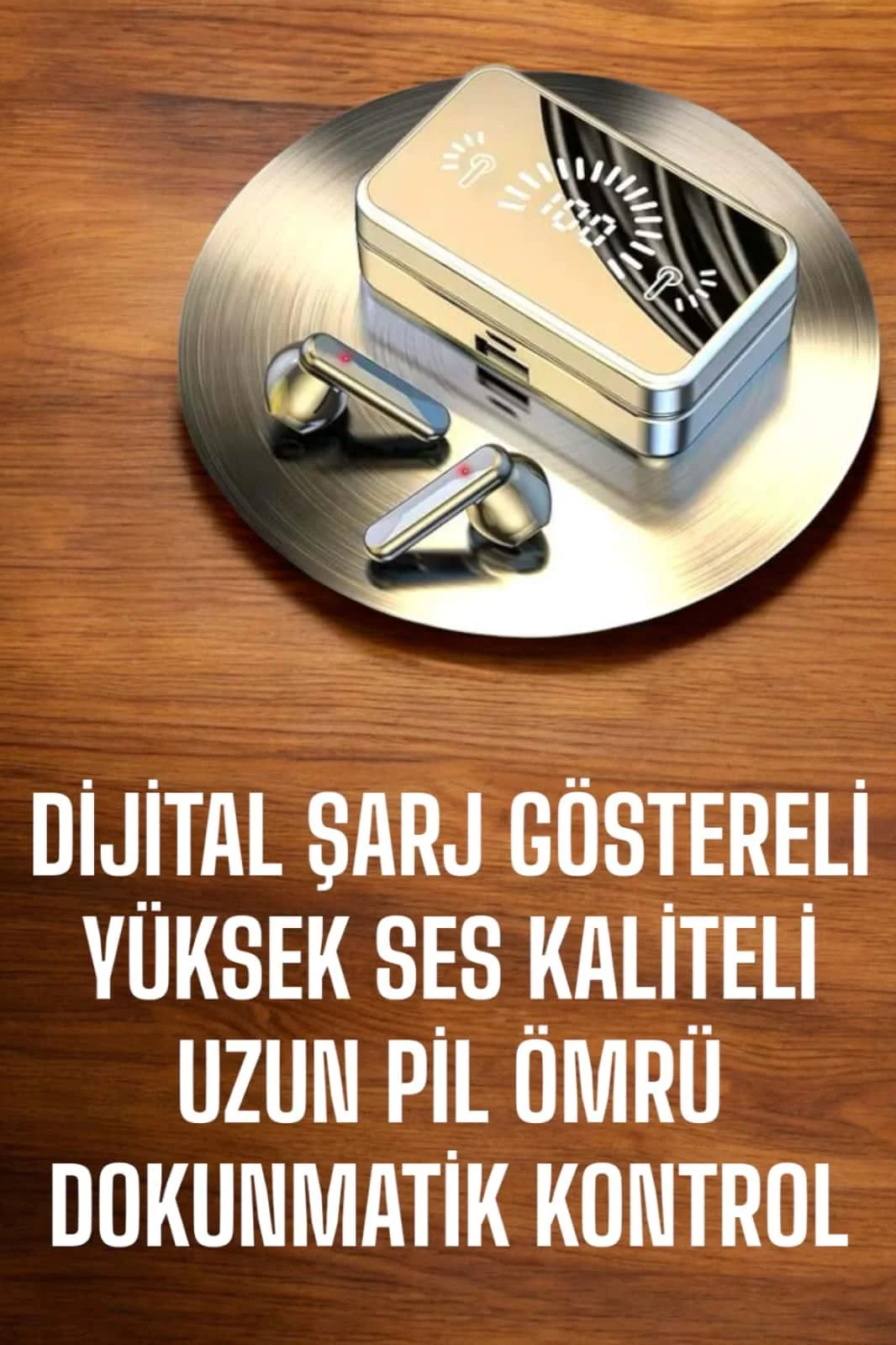 Bluetooth Bağlantılı Dijital Göstergeli Yüksek Ses Kaliteli Kulaklık görsel 2