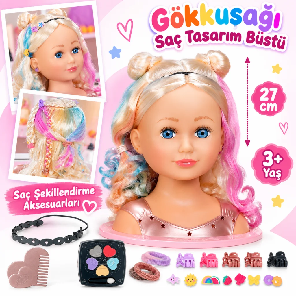 839379 Gökkuşağı Saç Tasarım Seti