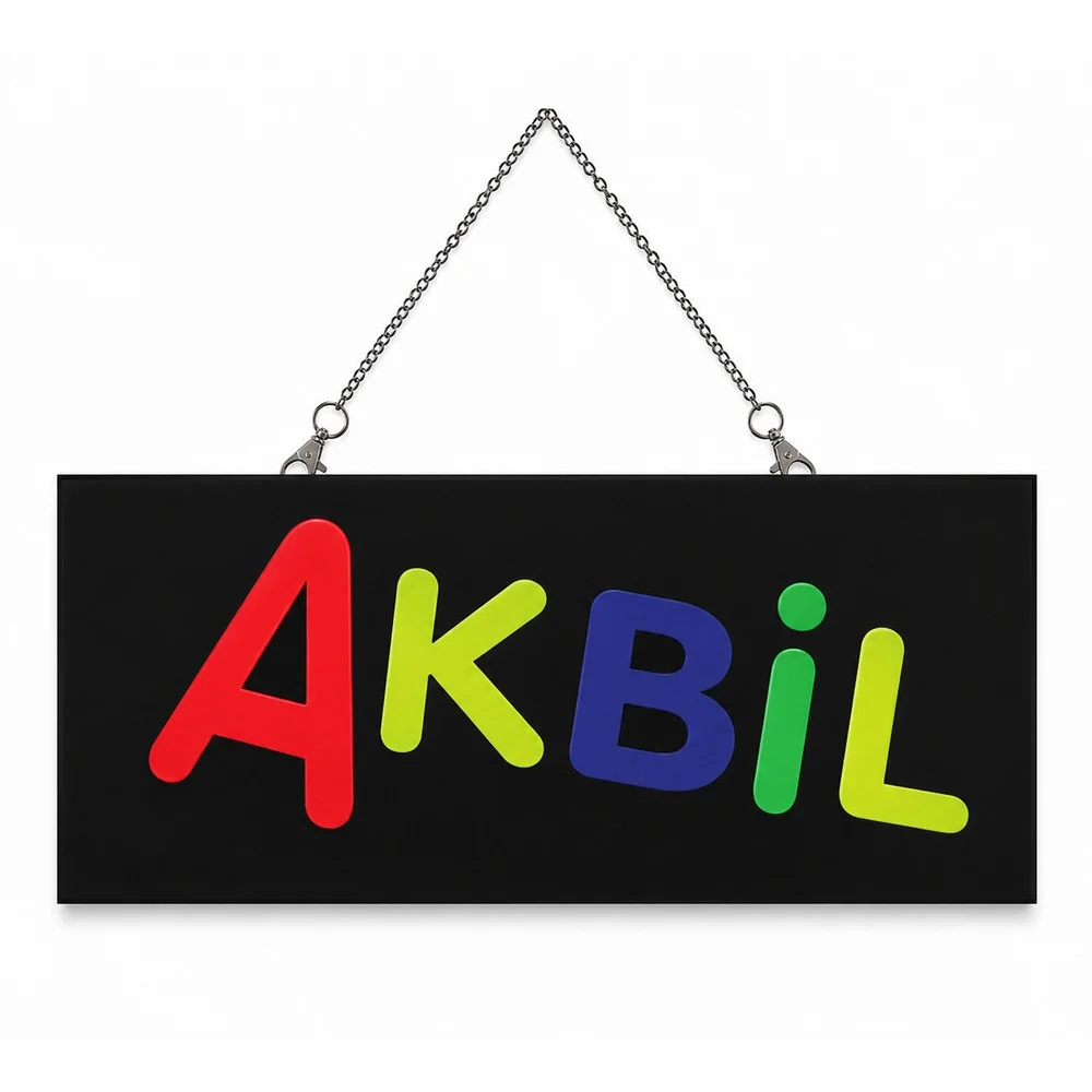 Işıklı Tak Çalıştır Hazır Tabela Akbil