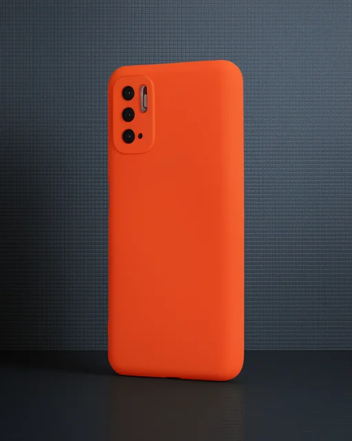 Xiaomi Redmi Note 10 5g Kılıf Nano İçi Kadife Silikon - Turuncu