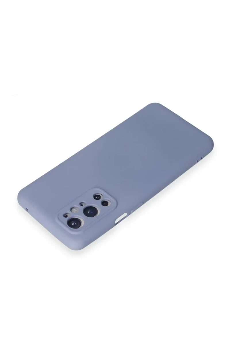 One Plus 9 Pro Kılıf Nano içi Kadife Silikon - Mor görsel 3
