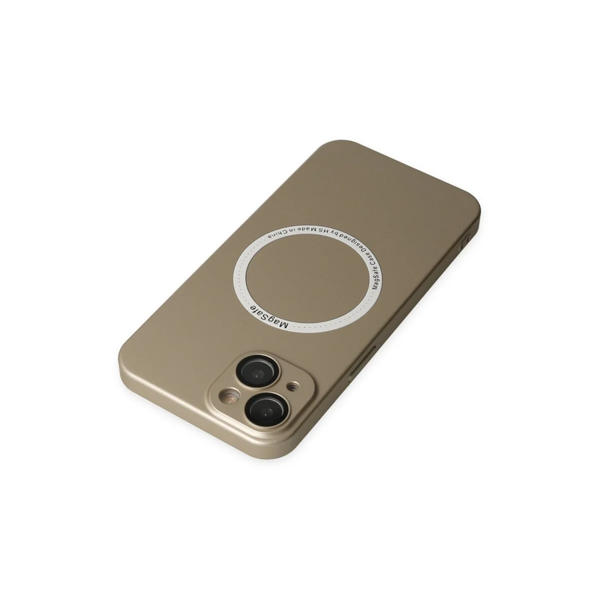 Apple İphone 14 Plus Kılıf Jack Magneticsafe Lens Silikon - Gold görsel 5