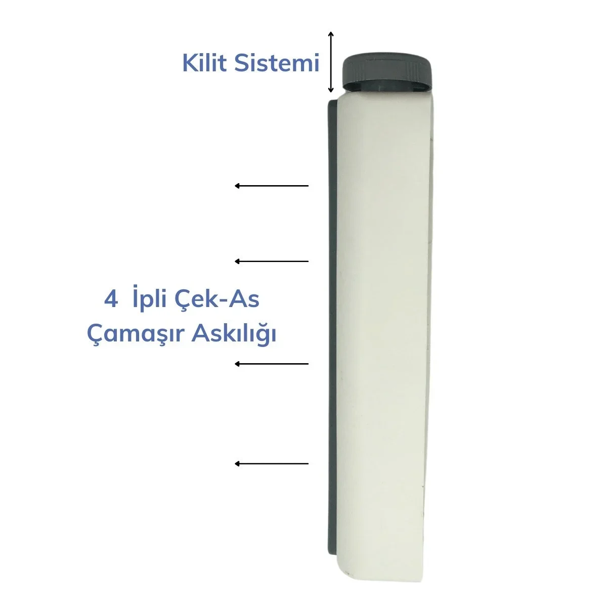 Pratik Portatif Yeni Nesil Çek As  Kolay Askılık 4 İpli Askılık görsel 5