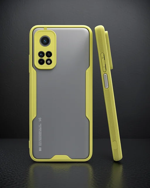 Xiaomi Mi 10t Pro Kılıf Platin Silikon - Sarı