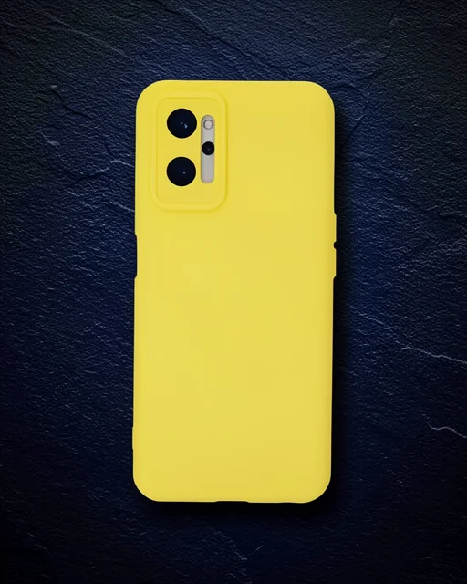Realme 9i 4g Kılıf Nano İçi Kadife Silikon - Sarı