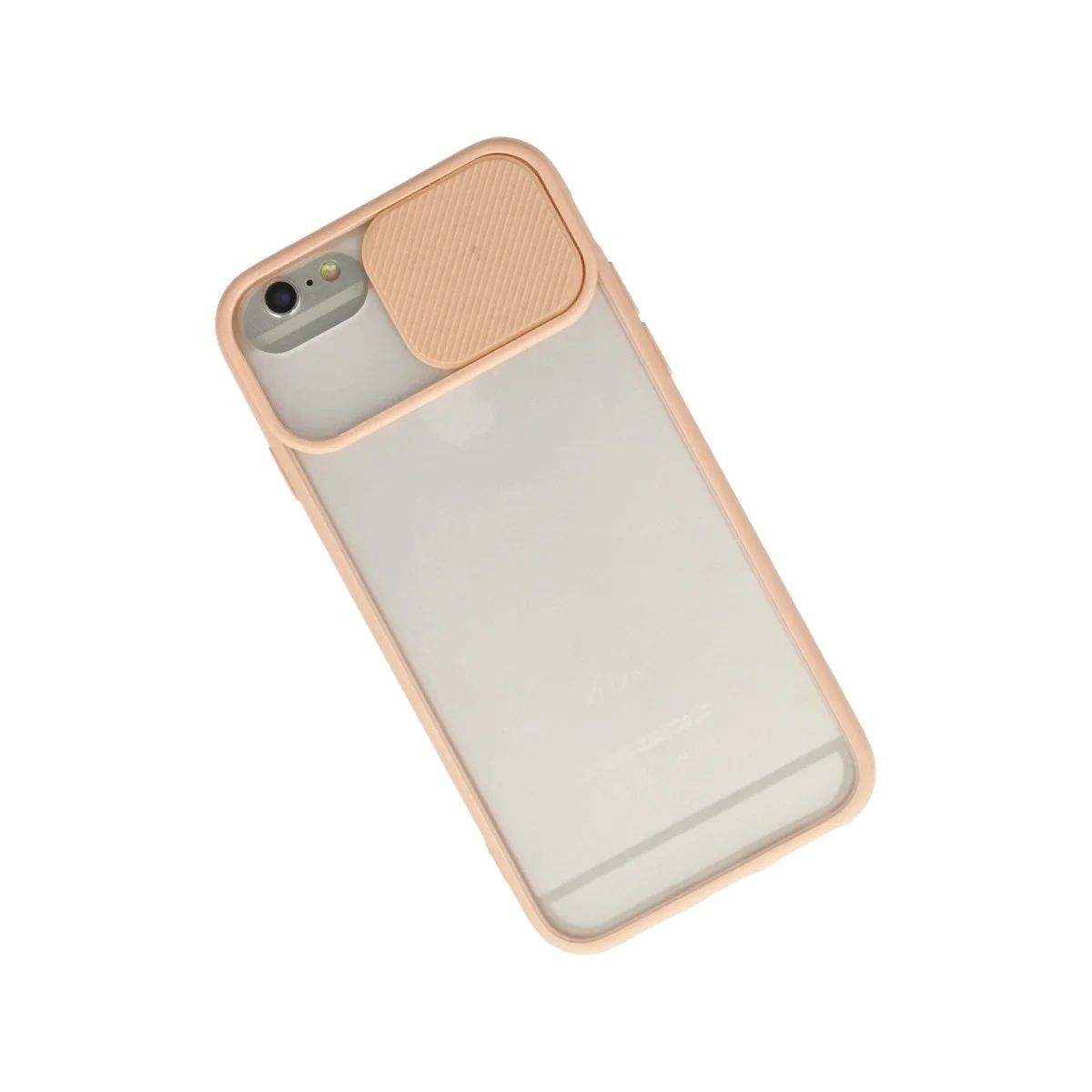 Apple İphone 6 Plus Kılıf Palm Buzlu Kamera Sürgülü Silikon - Pembe görsel 2