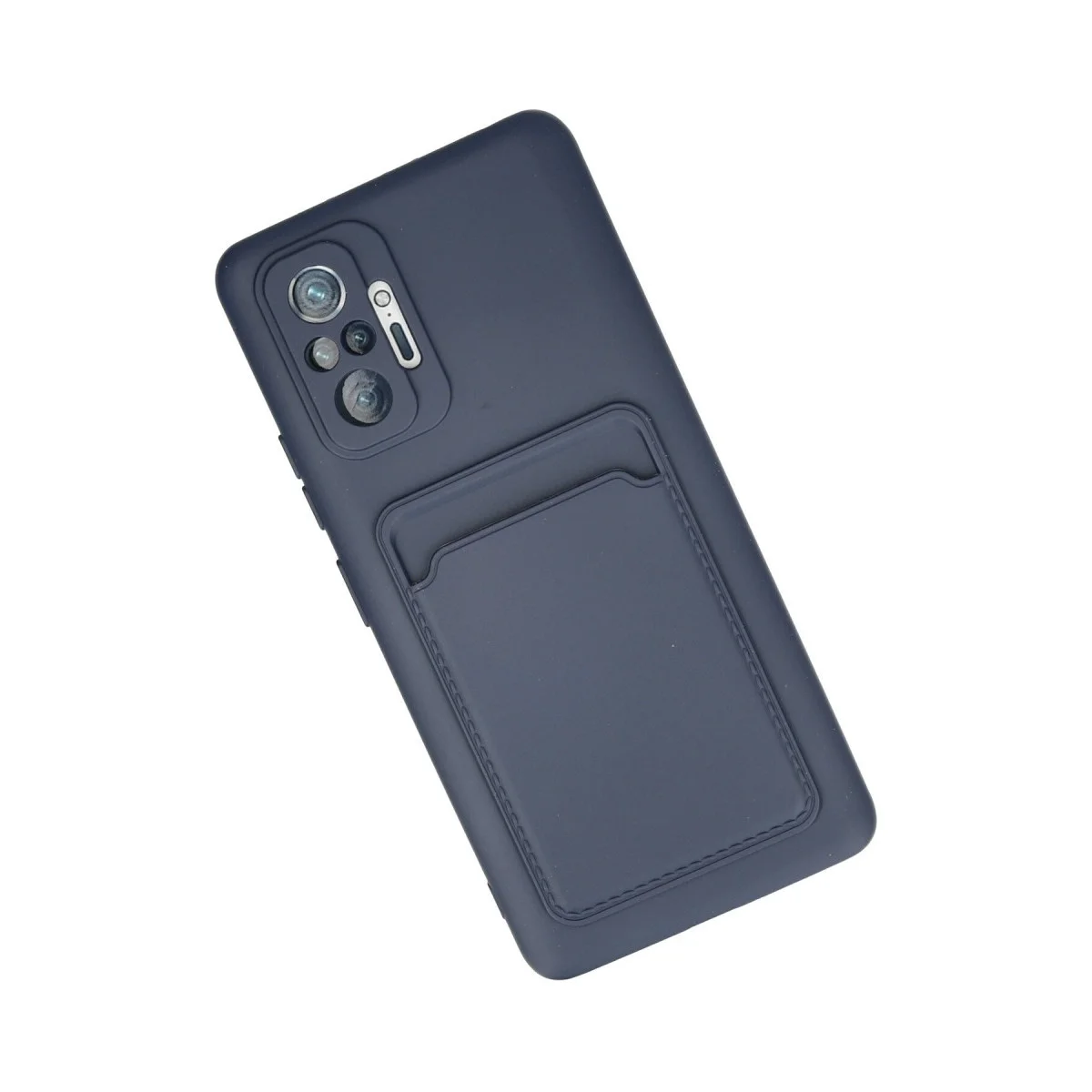 Xiaomi Redmi Note 10 Pro Kılıf Kelvin Kartvizitli Silikon - Lacivert görsel 3