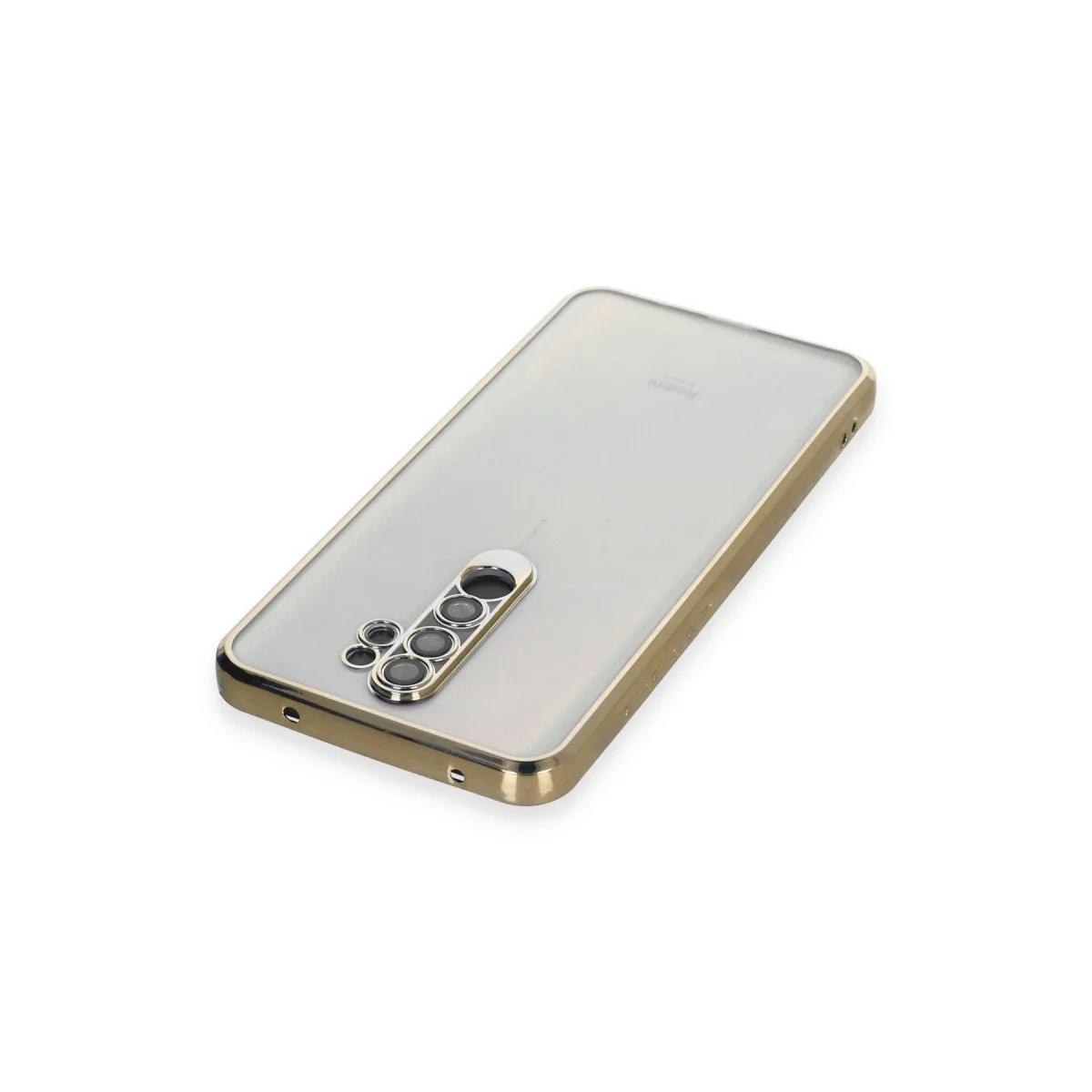 Xiaomi Redmi Note 8 Pro Kılıf Razer Lensli Silikon - Gold görsel 3