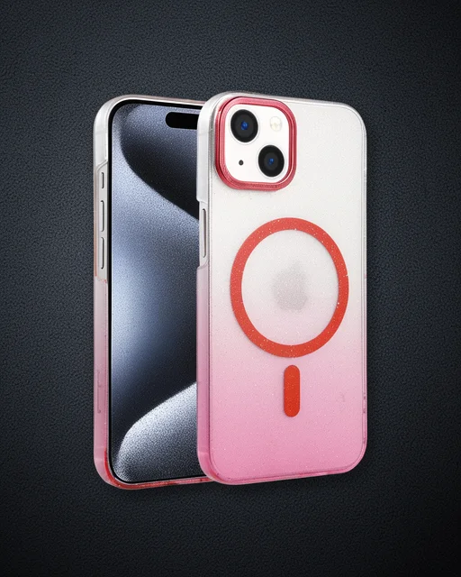 Apple İphone 14 Glossy Magsafe Kapak - Pembe