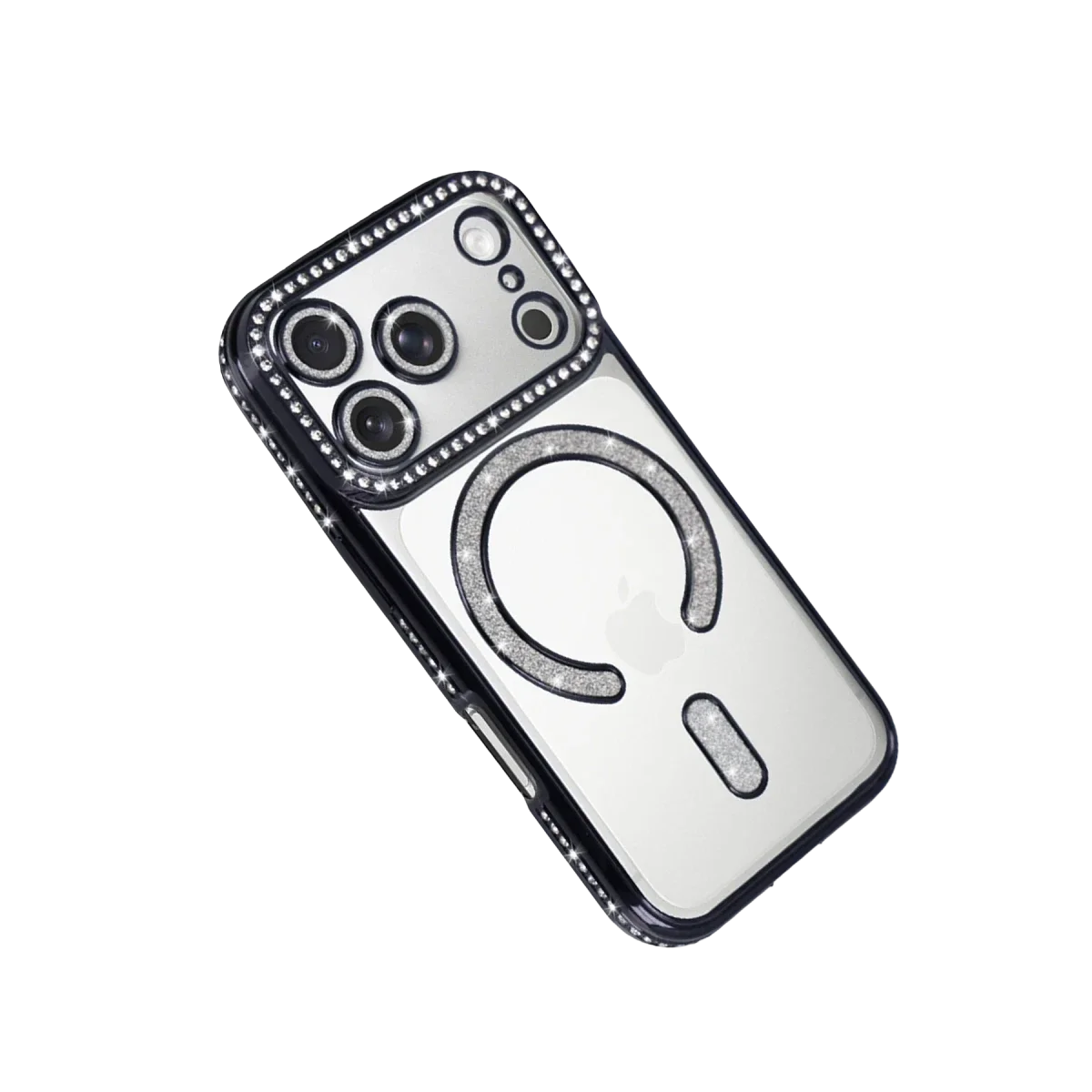 Apple iPhone 17 Pro Joke Simli Magneticsafe Kılıf - Siyah görsel 3