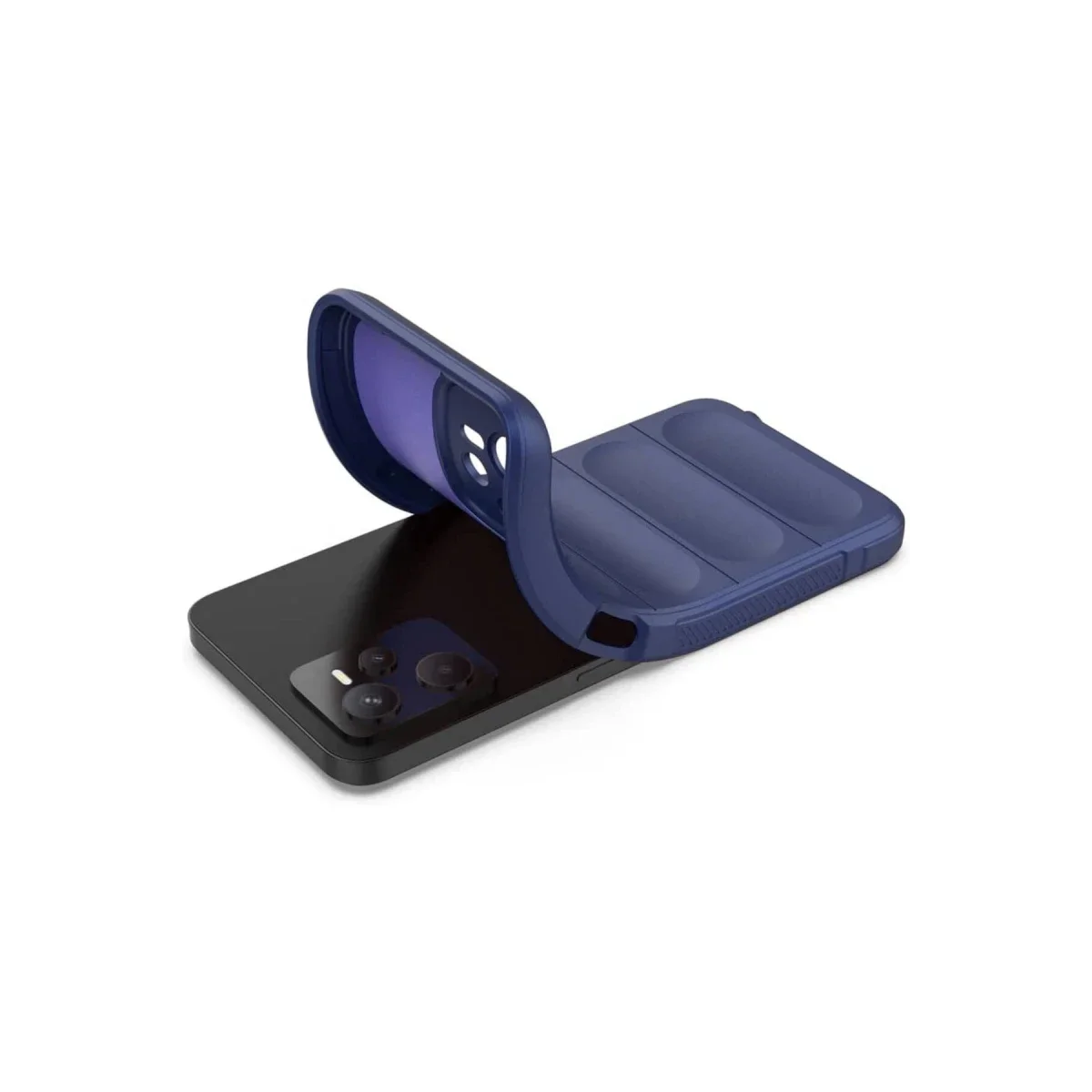 Realme C35 Kılıf Optimum Silikon - Lacivert görsel 5