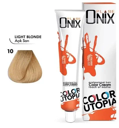 Tüp Saç Boyası 60 ml Profesyonel Krem Boya - 10 Açık Sari