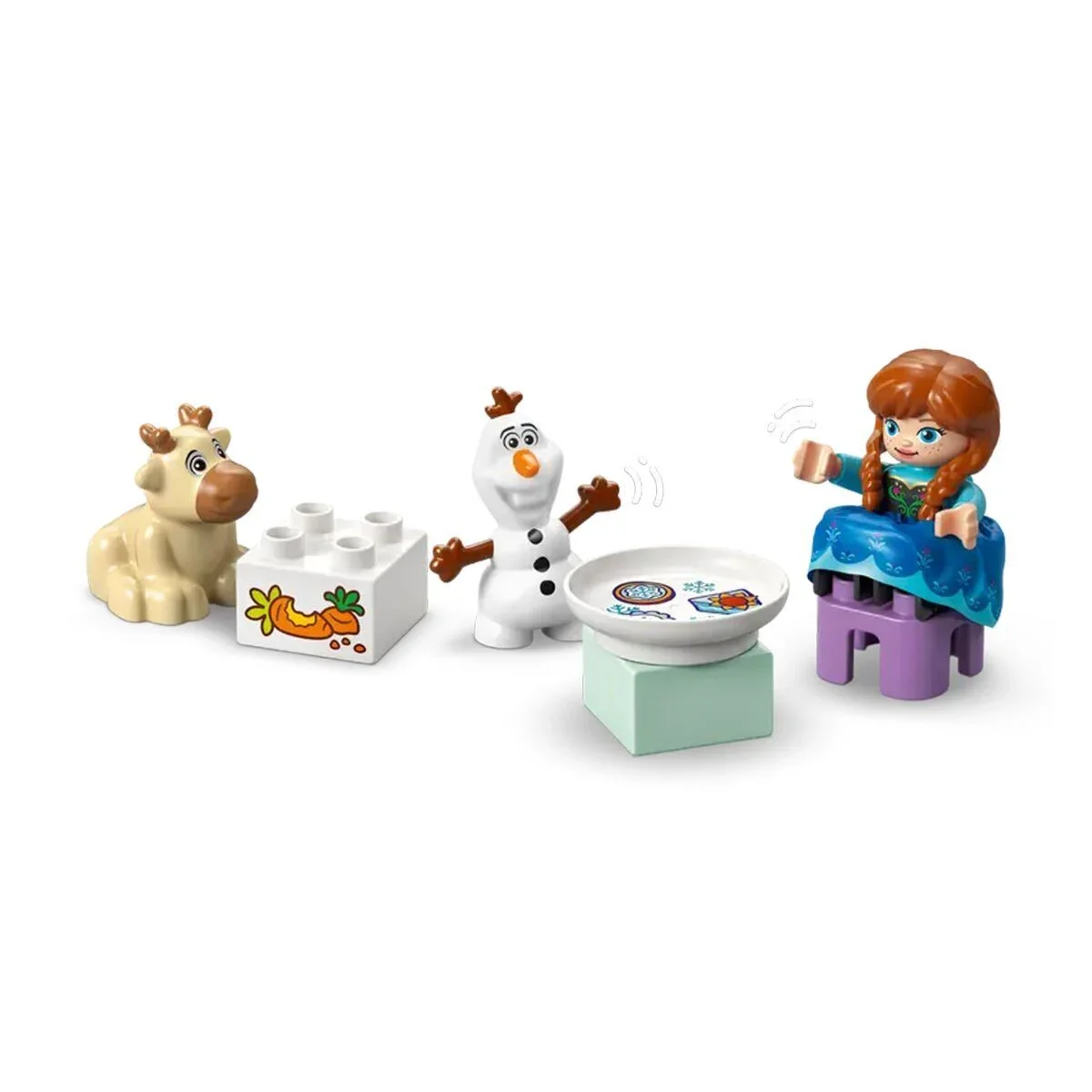 10455 Lego Duplo Anna ve Elsa'nın Karlar Ülkesi Şato Partisi 54 parça +2 yaş görsel 3