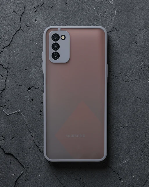 Samsung Galaxy A03s Kılıf Montreal Silikon Kapak - Gri