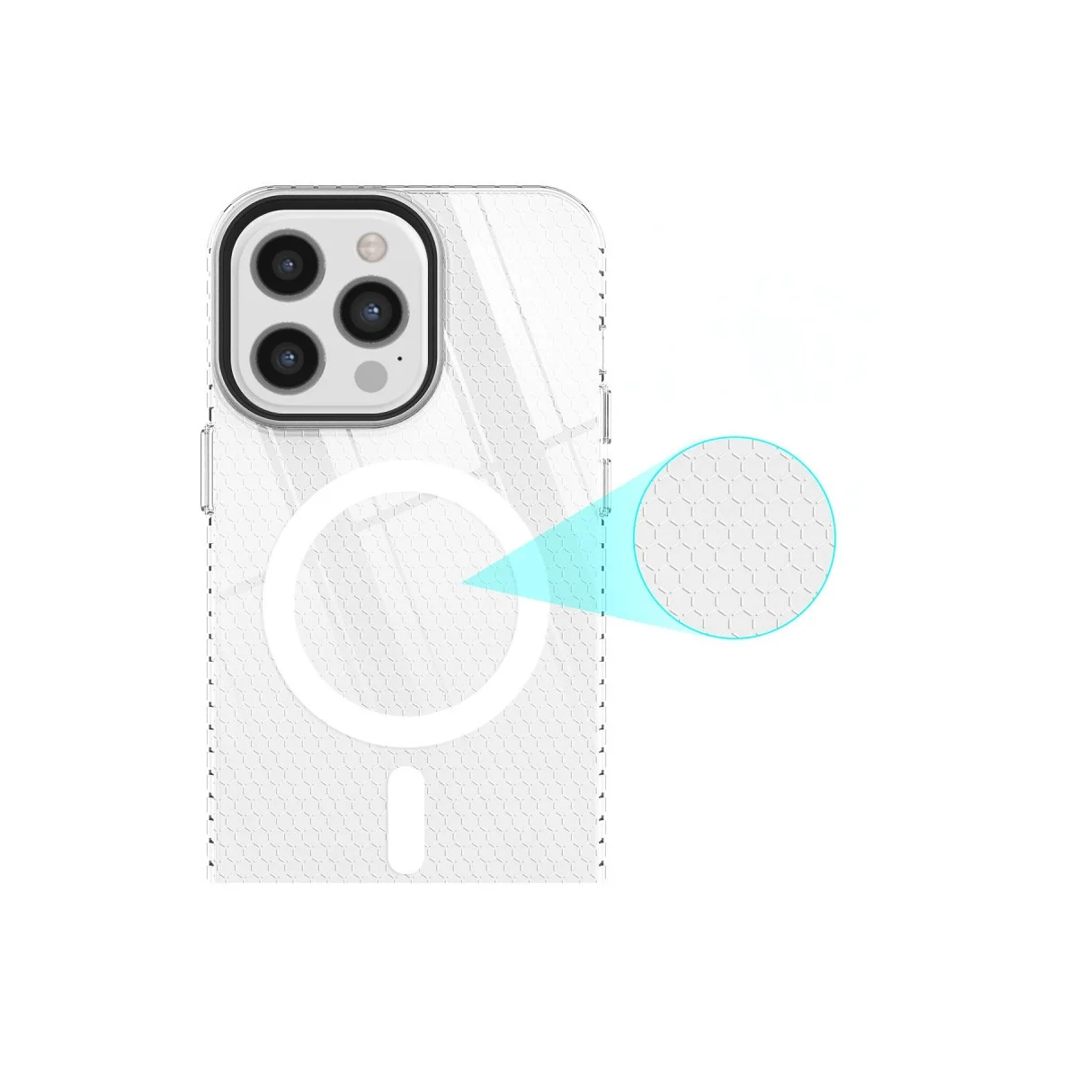 Apple İphone 12 Pro Max Kılıf Beta Magneticsafe Silikon - Şeffaf görsel 7