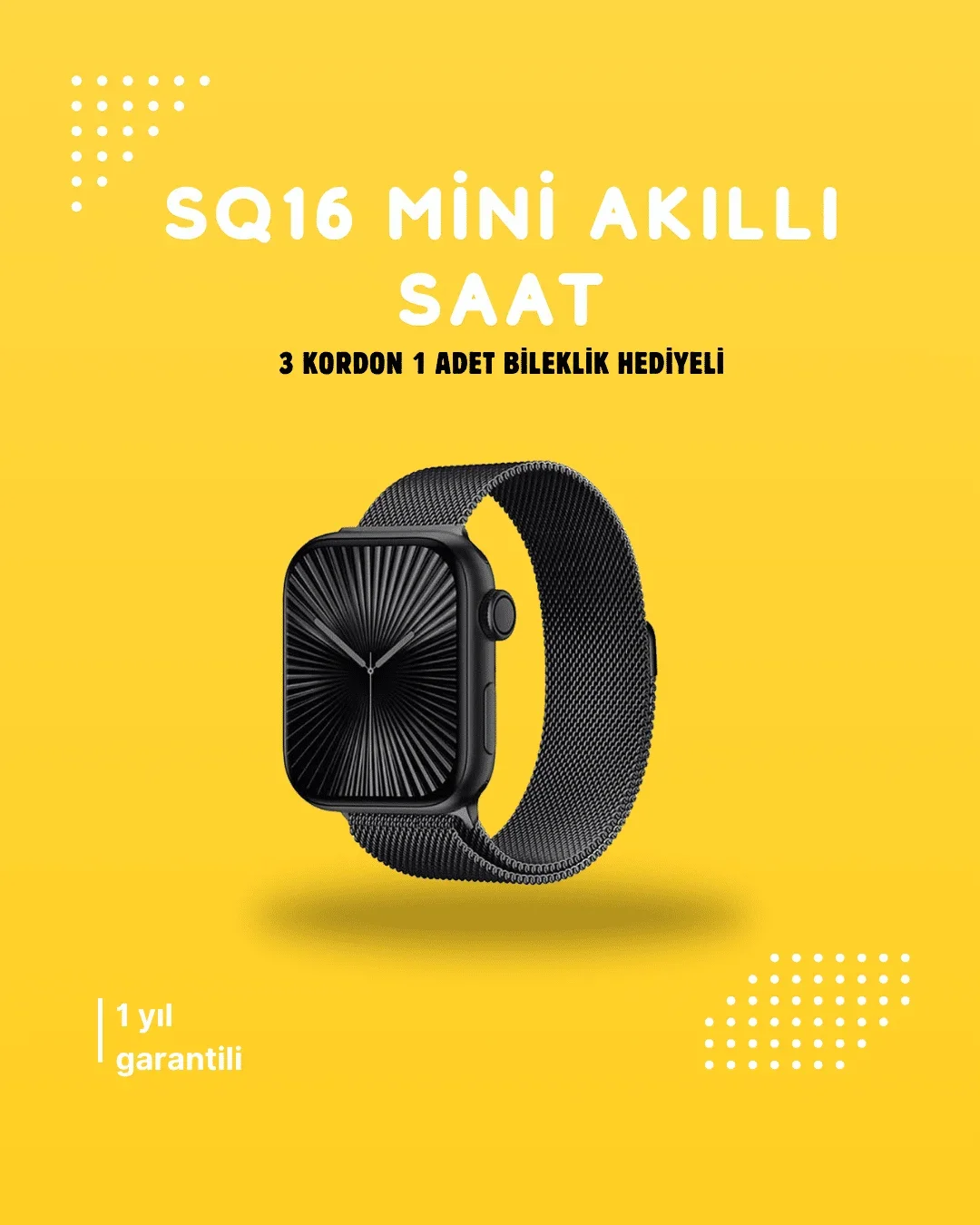 Akıllı Saat SQ-16 ni Series 10 | Uni Tasarım, Sağlık ve Spor Takibi