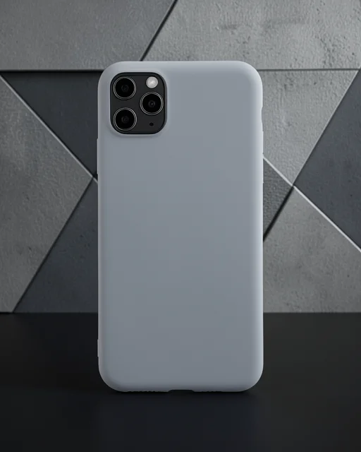 Apple İphone 11 Pro Max Kılıf Nano İçi Kadife Silikon - Gri