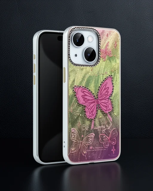 Apple İphone 14 Kılıf Blade Aynalı Desenli Kapak - Desen 5