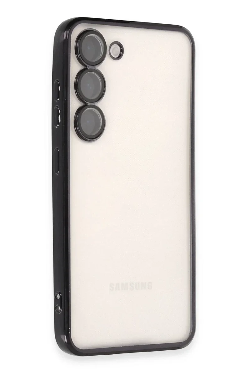 Samsung Galaxy S23 Plus Kılıf Razer Lensli Silikon - Siyah