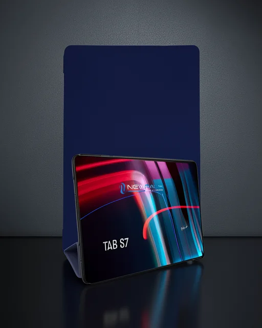Samsung Galaxy T870 Tab S7 11 Kılıf Tablet Smart Kılıf - Lacivert