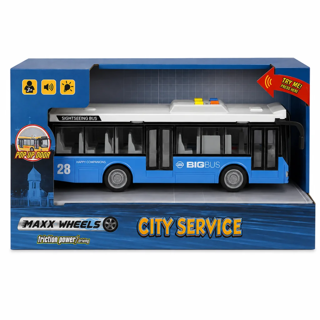 1:16 Sesli ve Işıklı Şehir Otobüsleri 26 cm adet fiyatıdır görsel 3