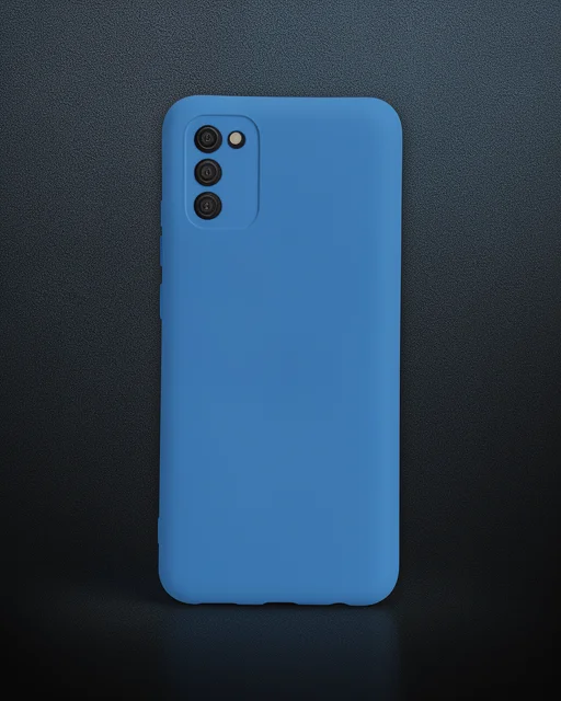 Samsung Galaxy A02s Kılıf Nano İçi Kadife Silikon - Mavi