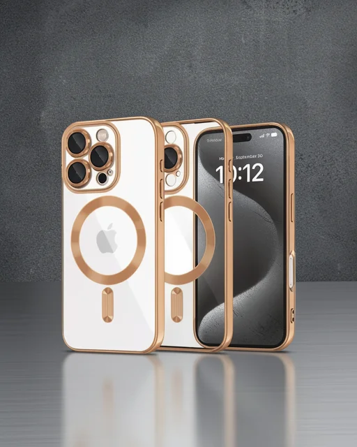 Apple İphone 16 Pro Max Kılıf Kross Magneticsafe Kapak - Çöl Titanyum