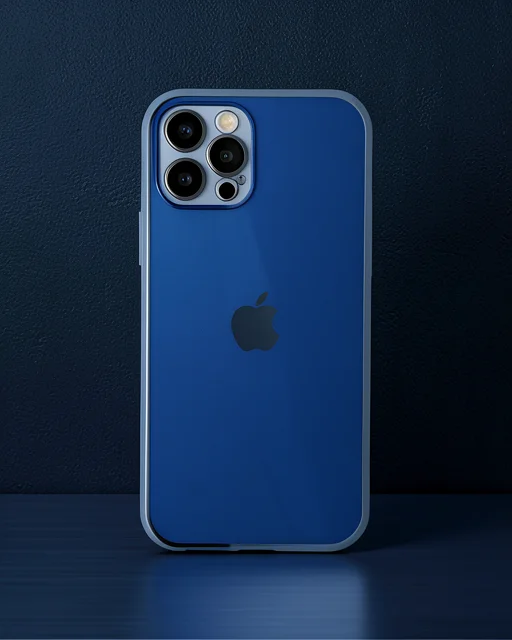 Apple İphone 12 Pro Kılıf Razer Lensli Silikon - Lacivert
