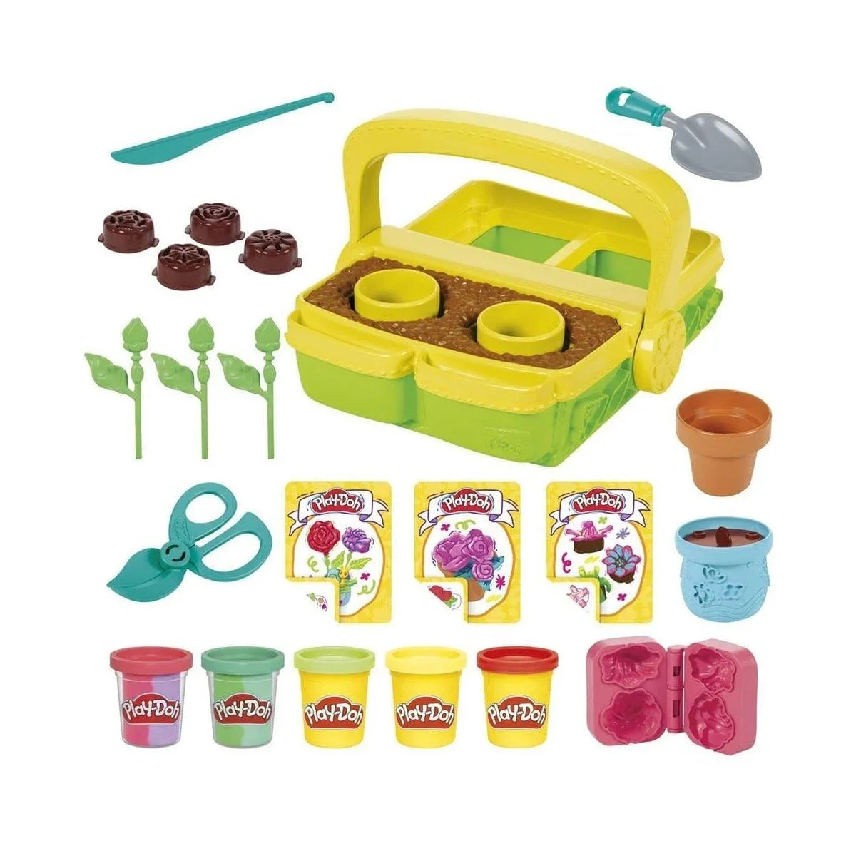 G0492 Play-Doh Renkli Çiçekler Botanik Oyun Seti +3 yaş görsel 2
