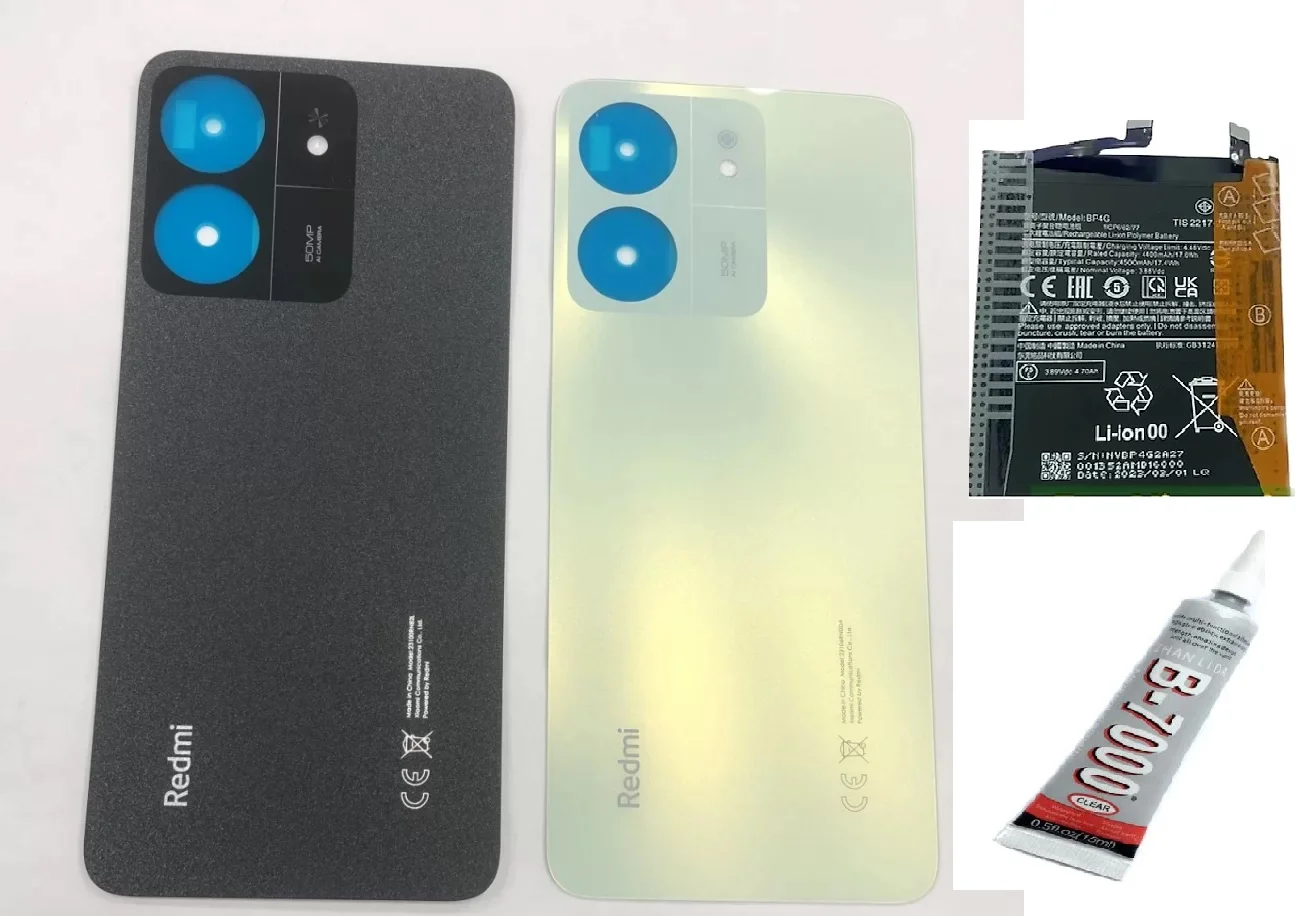 Redmi 13C Arka Batarya Kapağı,batarya Ve B7000 Ya görsel 3