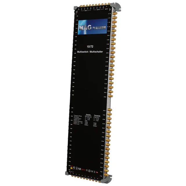 Mag Platinum MP 10/72 Multiswitch 10 Giriş 72 Çıkışlı Merkezi Hibrit 4K Ve 3D Destekli Uydu Santrali görsel 4