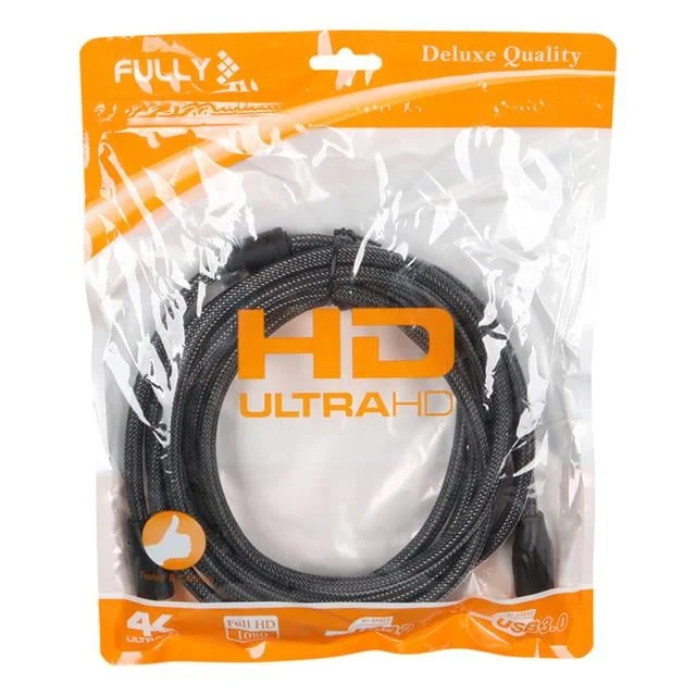 Fully G-507B 19+1 Pin V2.0 4K 60Hz 3 Metre Örgülü Gold HDMI Kablo görsel 4