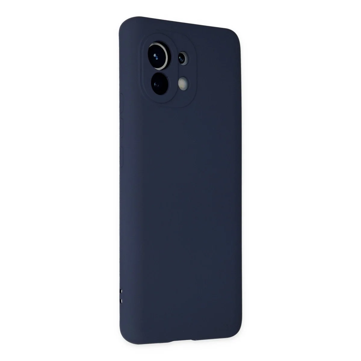 Xiaomi Mi 11 Kılıf Nano İçi Kadife Silikon - Lacivert görsel 2