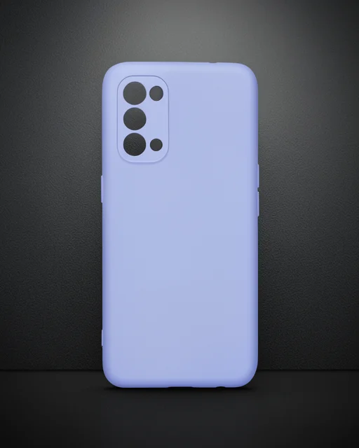 Oppo Reno 5 Kılıf Nano İçi Kadife Silikon - Lila
