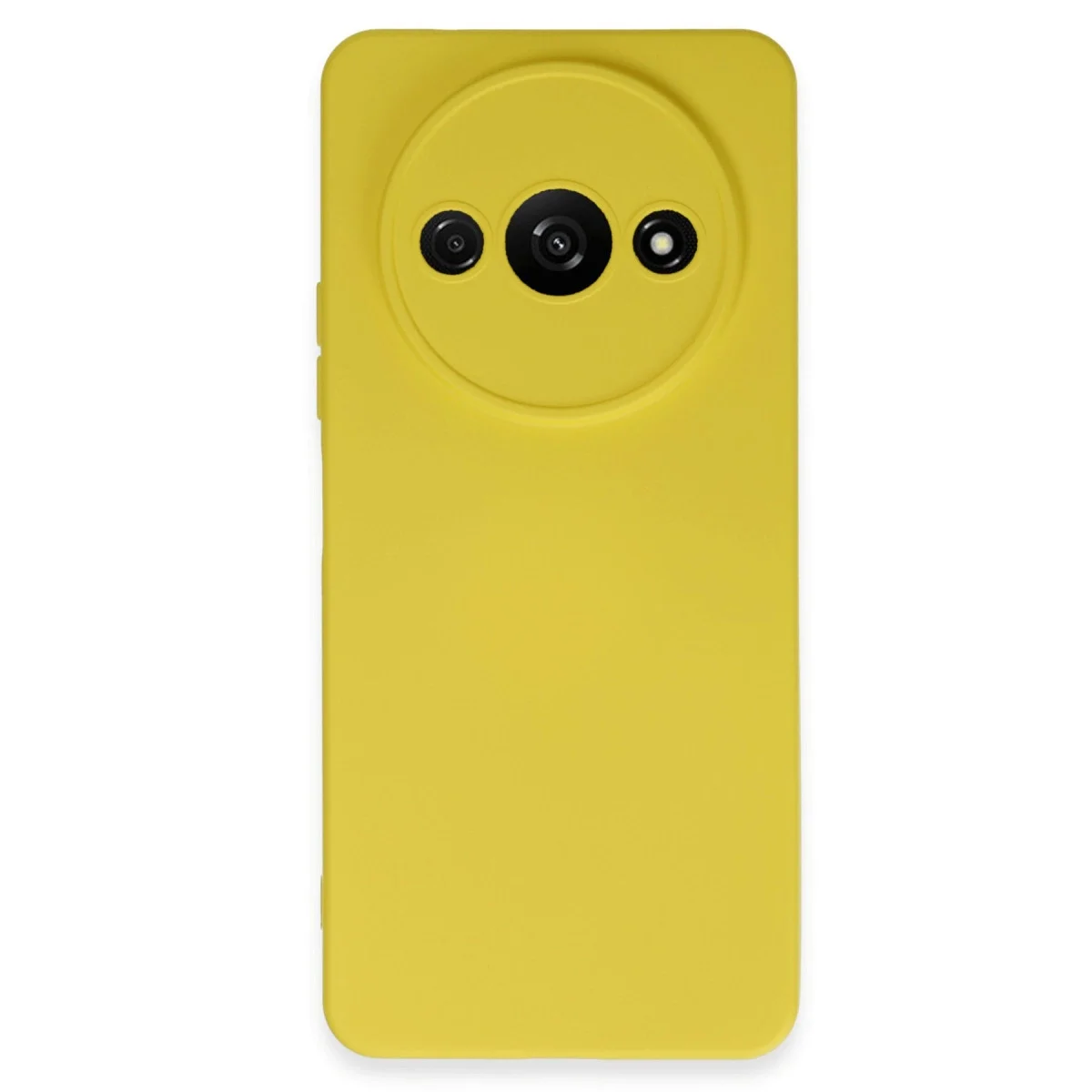 Xiaomi Redmi A3 4g Kılıf Nano İçi Kadife Silikon - Sarı