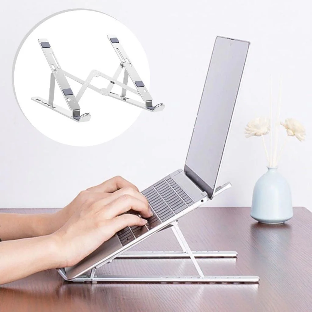 Ayarlanabilir Dizüstü Destek Tabanı Tamamen Katlanabilir Taşınabilir Laptop Yükseltici (adet fiyatıdır) görsel 5