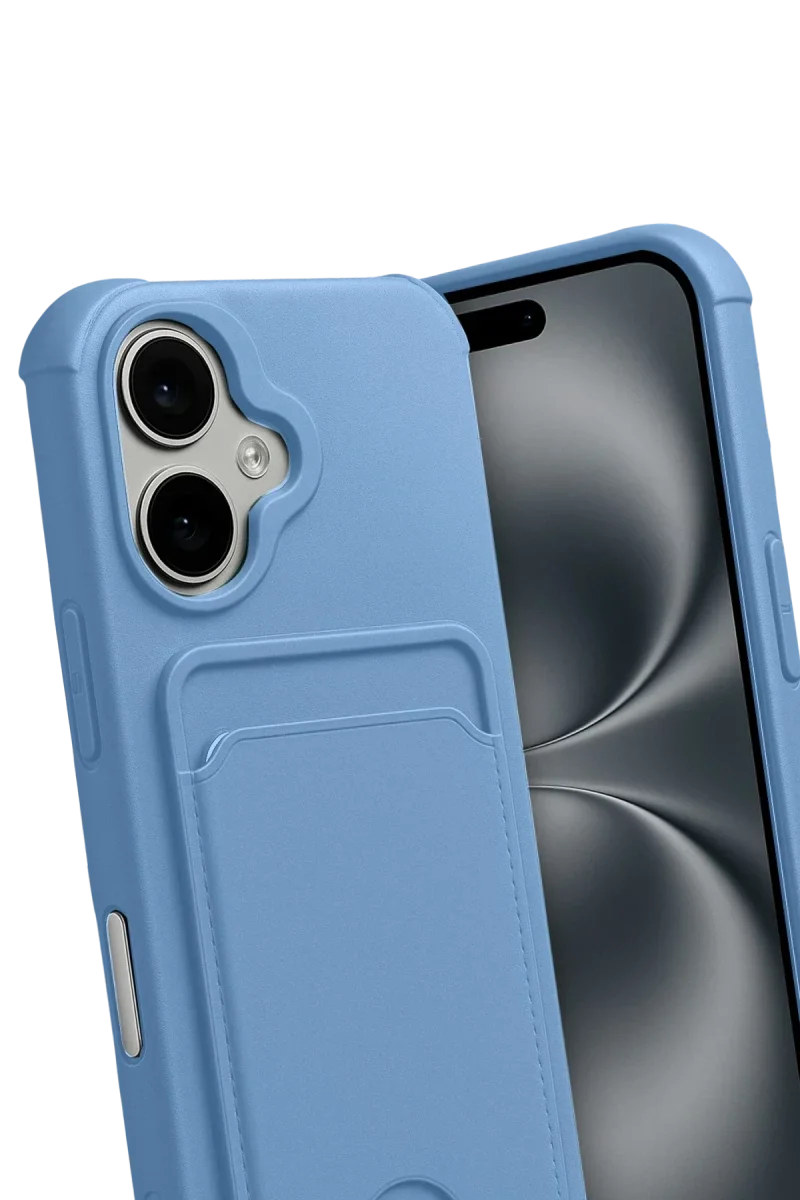 Apple iPhone 17 Kelvin Kartvizitli Silikon - Mavi görsel 3