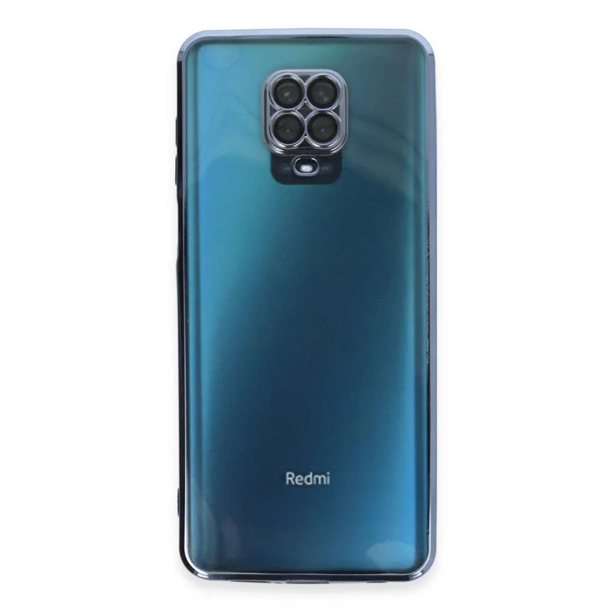 Xiaomi Redmi Note 9 Pro Kılıf Razer Lensli Silikon - Açık Mavi görsel 2