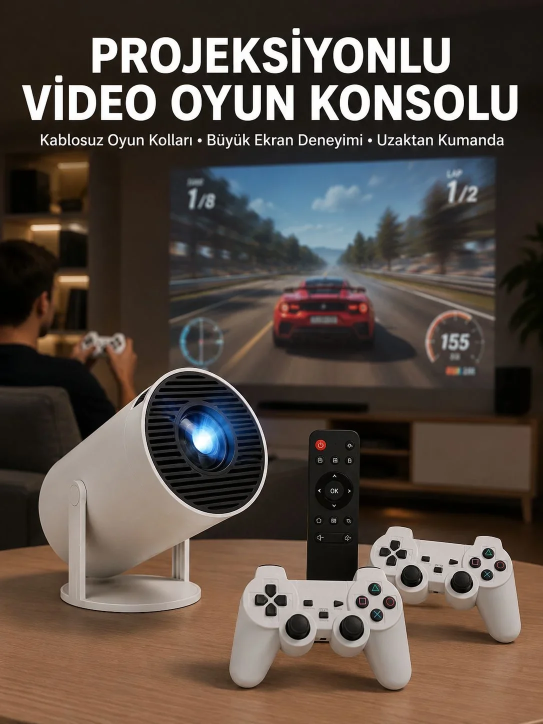 Film Dizi ve Oyun İçin Taşınabilir Kablosuz ni Projeksiyon Yeni Nesil