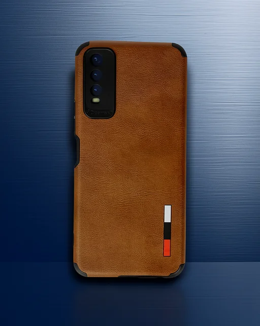 Vivo Y11s Kılıf Loop Deri Silikon - Kahverengi