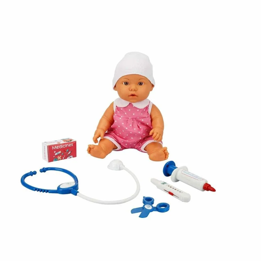 30111 Doktor Zamanı Sesli Bebek Seti 35 cm (Ürün oyuncaktır) görsel 3