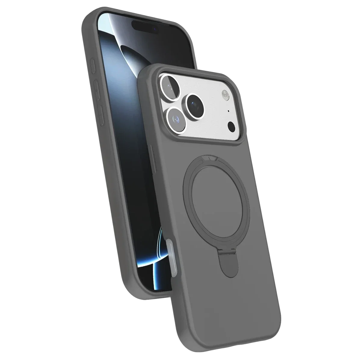 Apple iPhone 17 Pro Regal Magsafe Standlı Kapak - Titan Gri