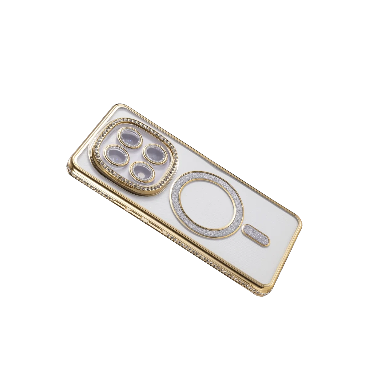 Xiao Red Note 15 Pro Plus 5g Joke Simli Magneticsafe Kılıf - Gold görsel 4