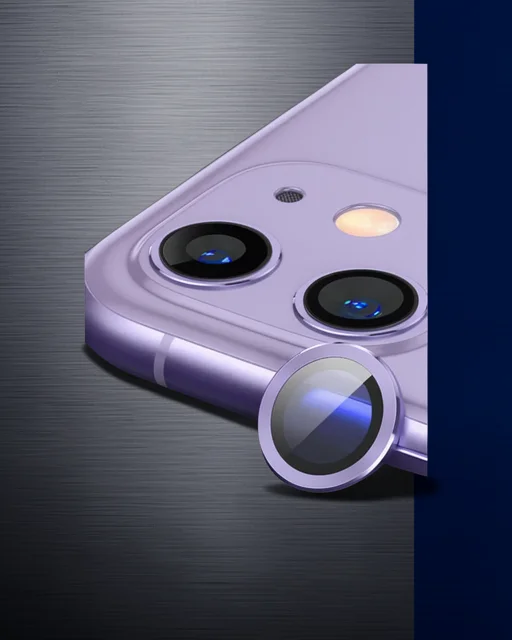 Apple İphone 11 Raze Metal Kamera Lens - Mor