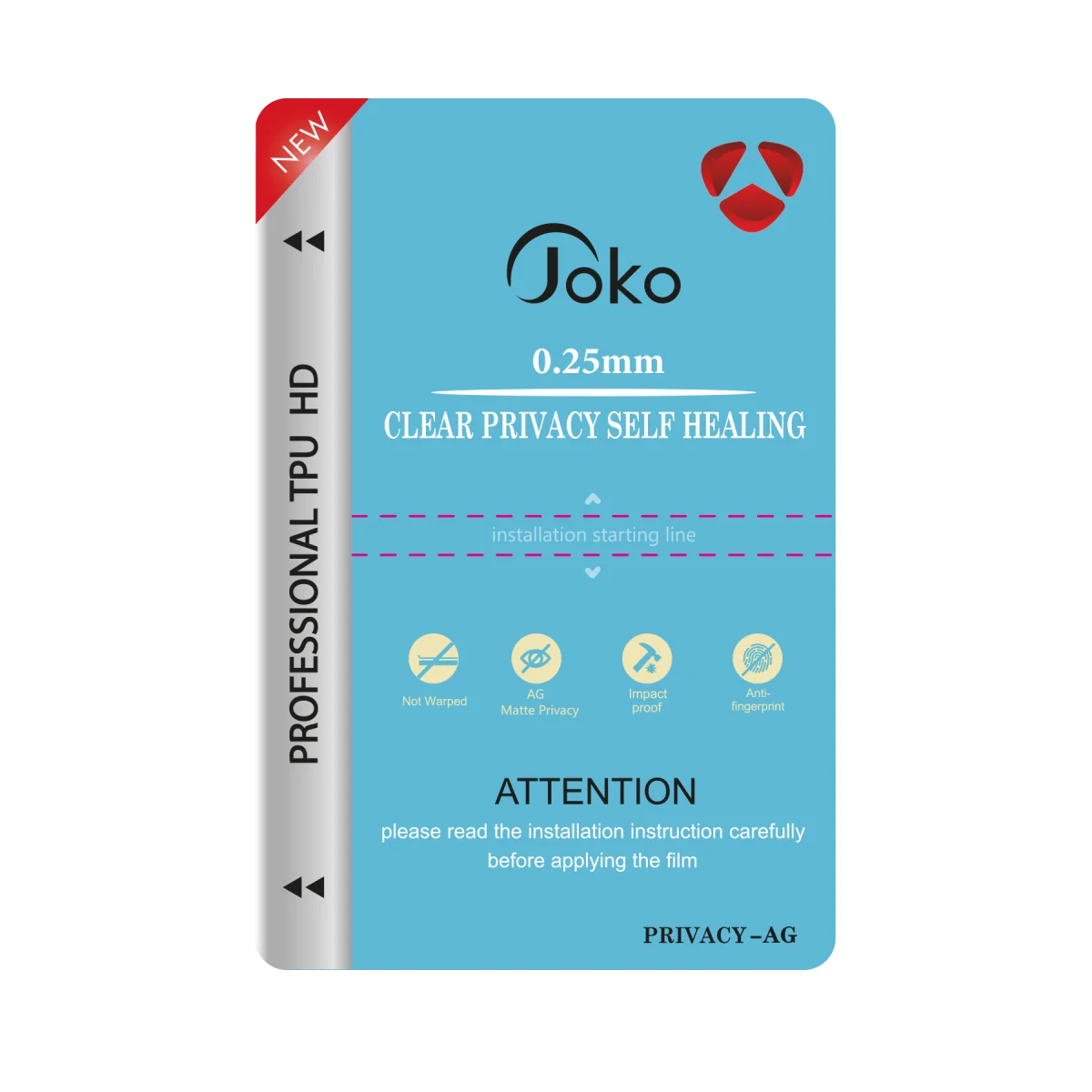 Joko TPU 0.25MM HD Makine Auto Repair Hayalet Ekran Koruyucu