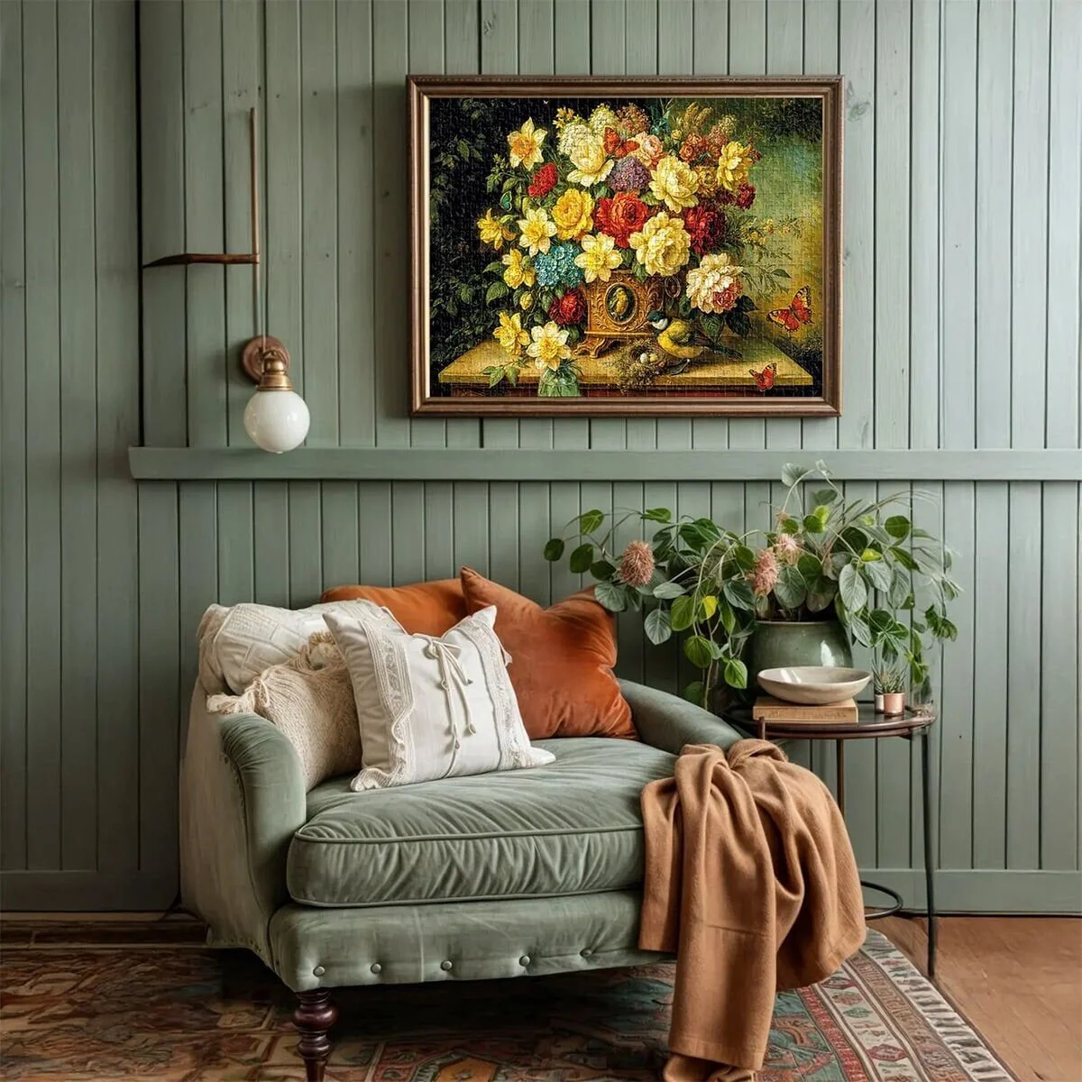 20857 PUZZLE 1000 Flowers and Wings görsel 3