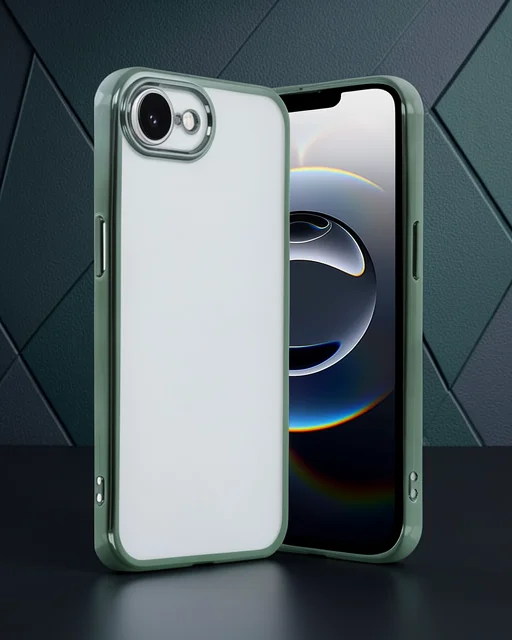 Apple İphone 16e Kılıf Razer Lensli Silikon - Yeşil