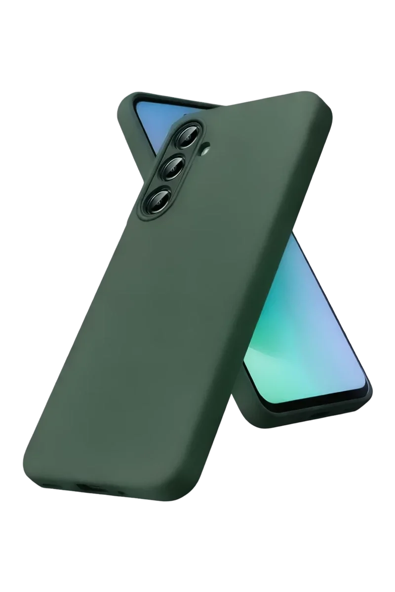 Samsung Galaxy A27 5G Nano içi Kadife Silikon - Koyu Yeşil
