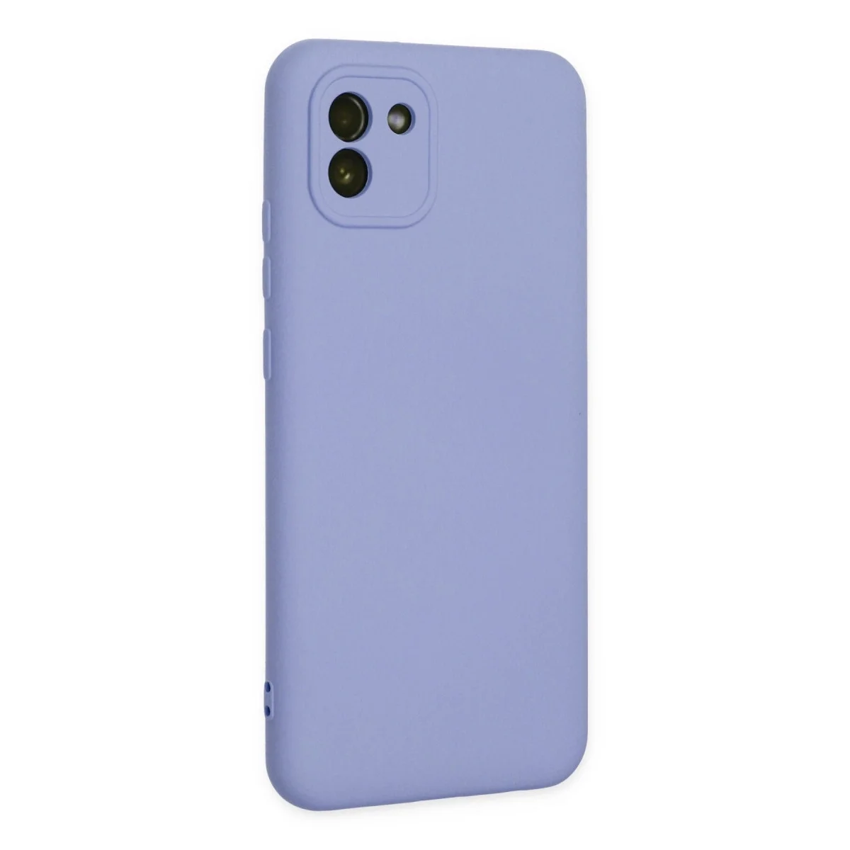 Samsung Galaxy A03 Kılıf Nano İçi Kadife Silikon - Lila görsel 2